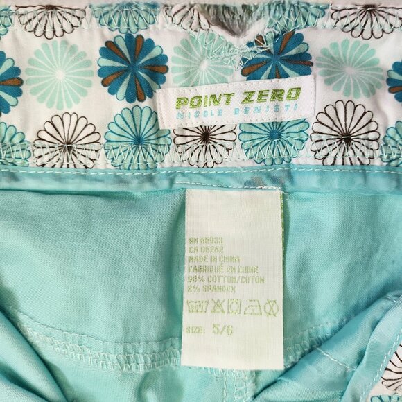 Vintage Light Blue/Teal Capri Pants - Picture 6 of 8